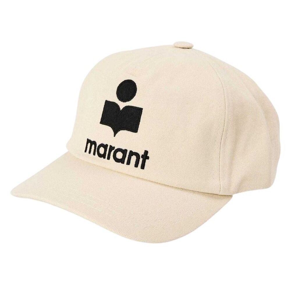 Isabel Marant Womens/Ladies Tyron Contrast Logo Cotton Cap / Ecru
